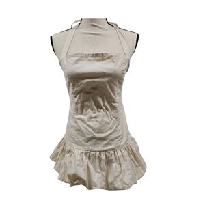 NWT Edikted Cream Dress with Ruffle Detail